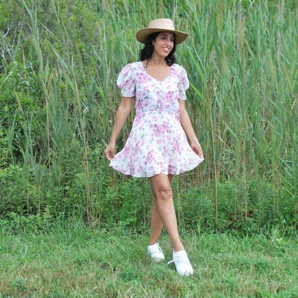 LoveShackFancy Pink Floral Cara Dress $425